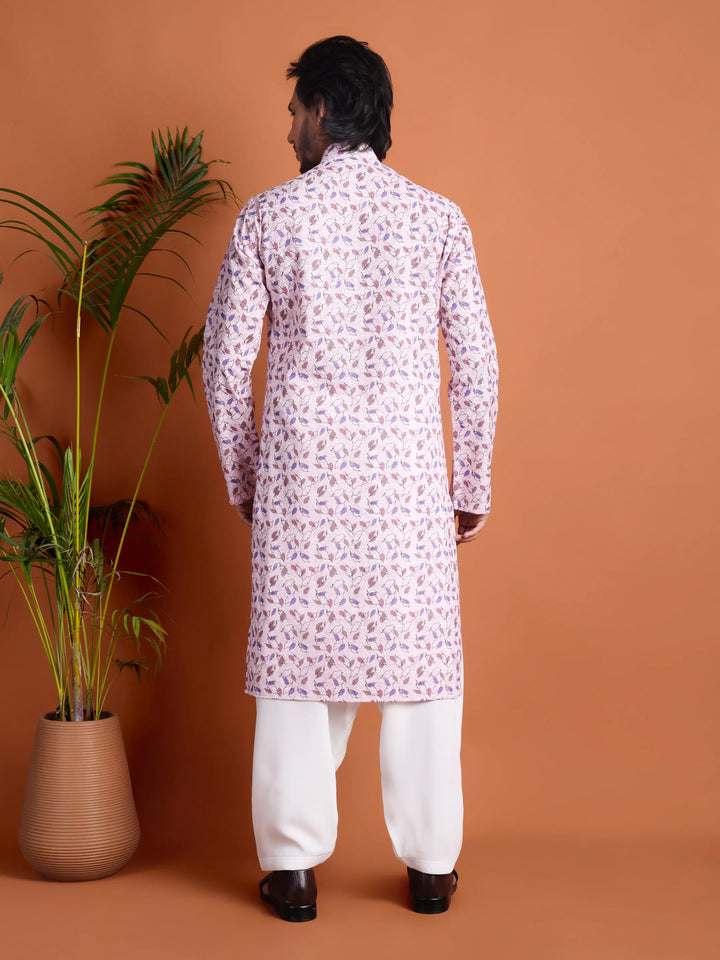 Kurta for Men (Floral leaf pattern)
