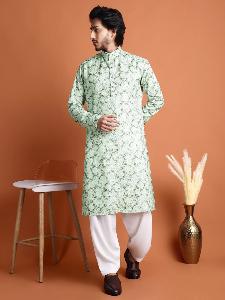 Kurta for Men (Embroidery with Floral Patterns)